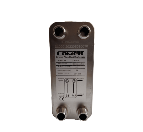 مبدل صفحه‌ای استیل 450 لیتری کامر COMER مدل FS1514-45
