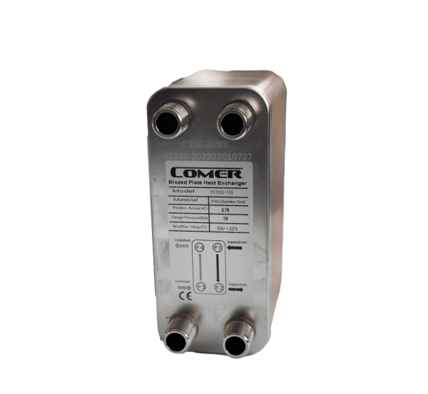 مبدل صفحه ای استیل 1550 لیتری کامر COMER مدل FS1552-155