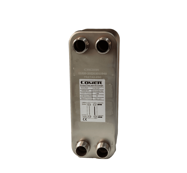 مبدل صفحه‌ای استیل 2500 لیتری کامر COMER مدل FS2742-250